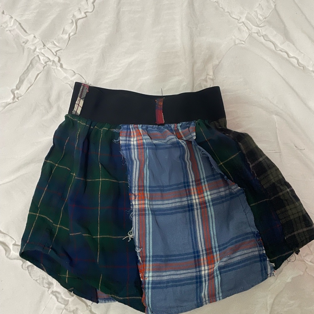 LF first of a kind plaid skirt